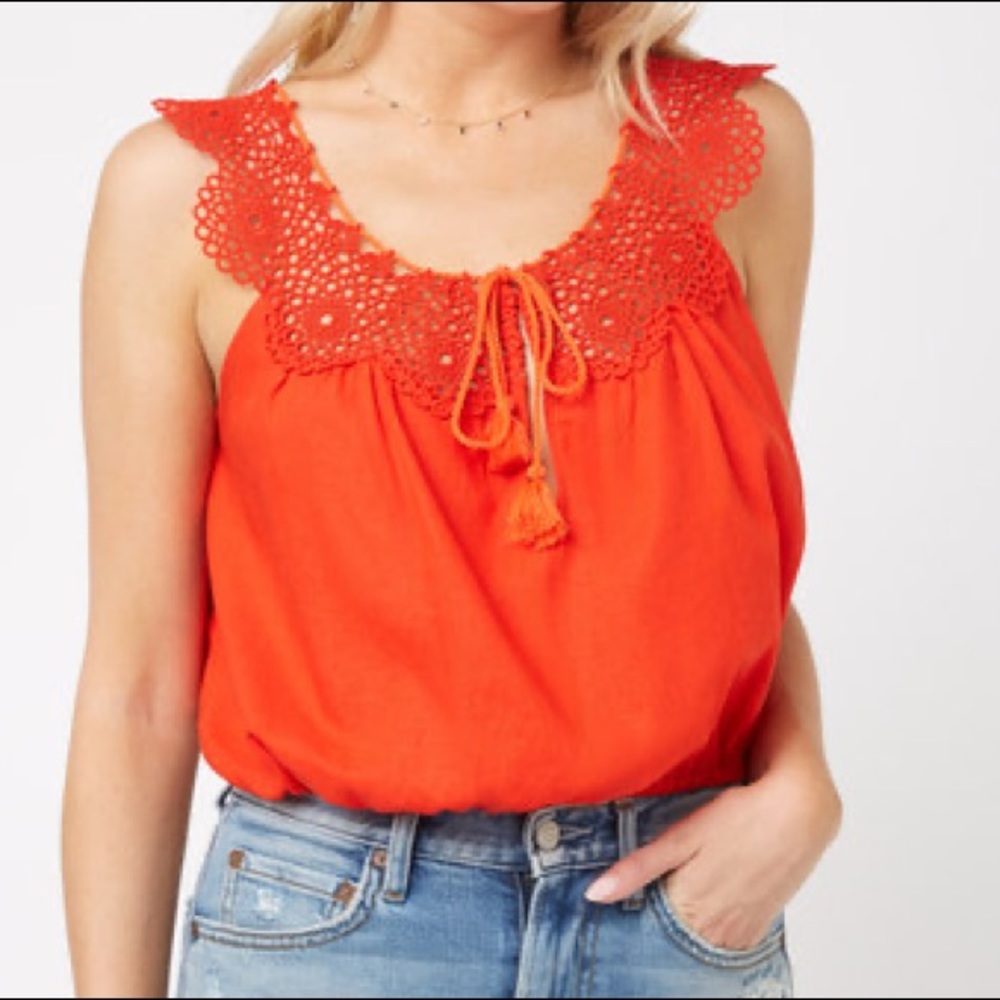Free People Eyelet Cami